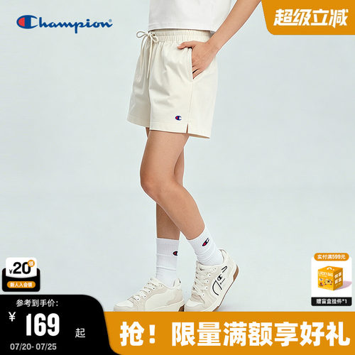 Champion纯棉运动风短裤女款