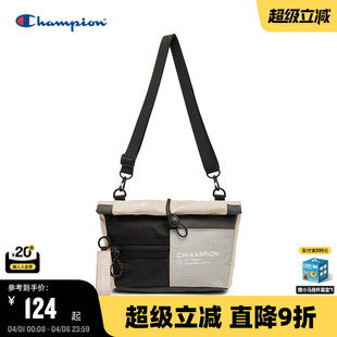 男多口袋机能单肩包轻便女小方包 Champion冠军斜挎包2025秋冬新款