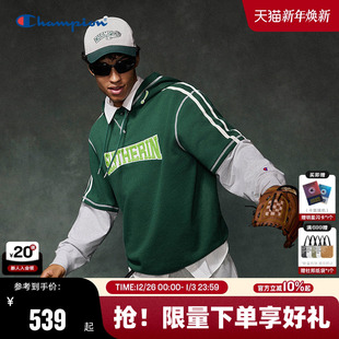 落肩袖 Champion冠军连帽卫衣25秋季 红色 哈利波特联名款 丁禹兮同款