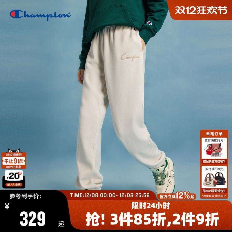 Champion冠军束脚长裤胶印