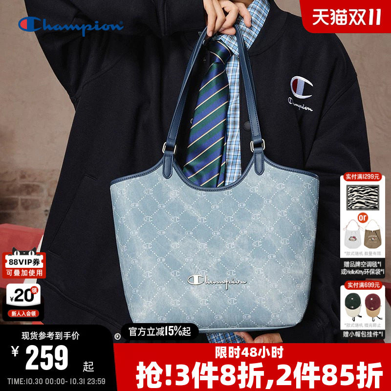 Champion冠军托特包26夏季新款女大容量手提包休闲通勤单肩包男