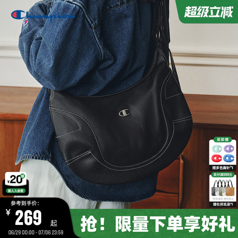 Champion冠军单肩包月牙hobo包