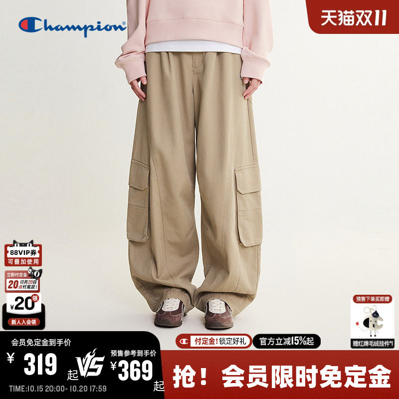 【预售】丁禹兮同款Champion冠军工装裤男26秋季新款长裤女