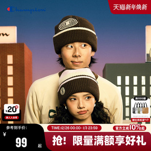 新款 Champion冠军2024秋季 Molly冷帽男女针织帽 泡泡玛特联名