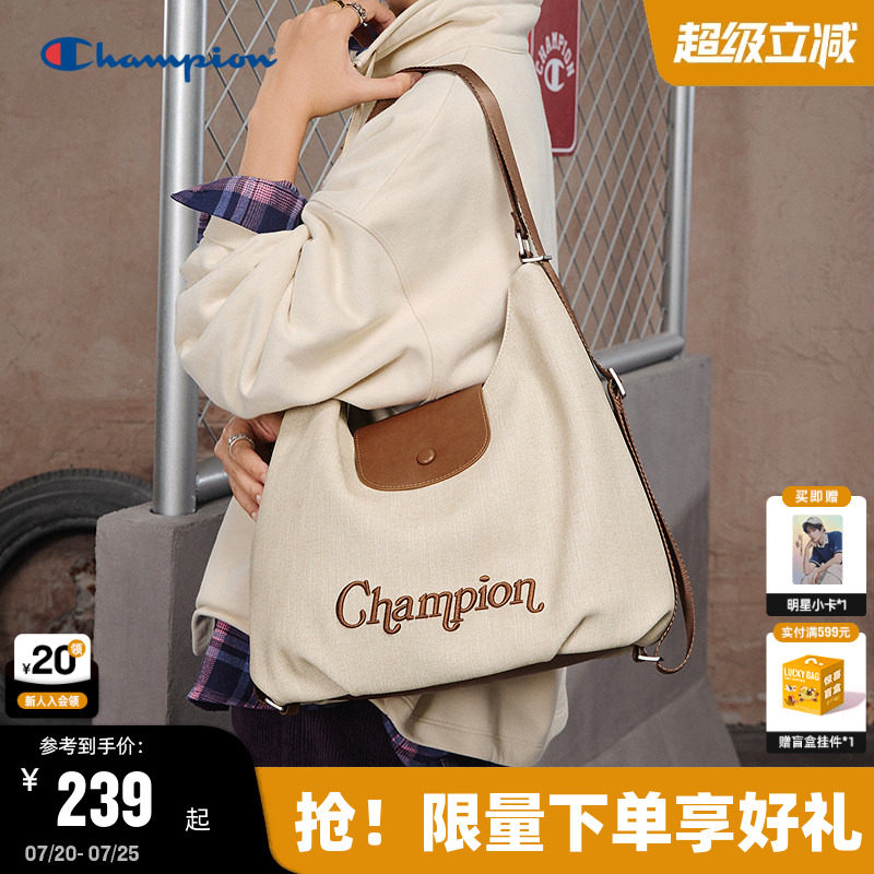 Champion冠军单肩包26夏季新款女通勤腋下流浪包大容量休闲hobo包