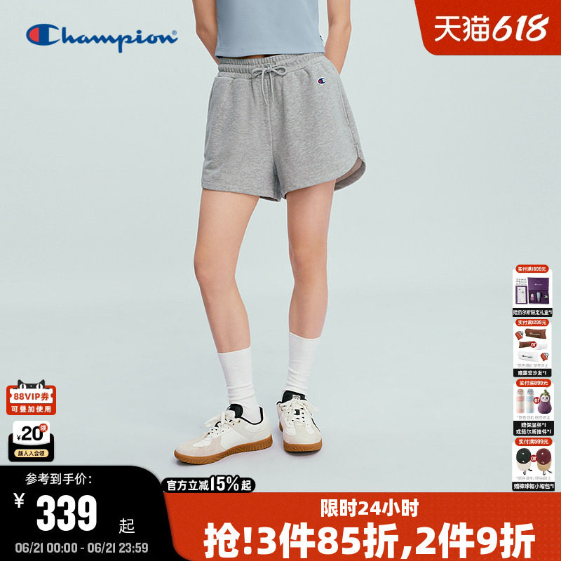 Champion冠军短裤女2026夏季新款针织运动裤休闲风时尚百搭潮流