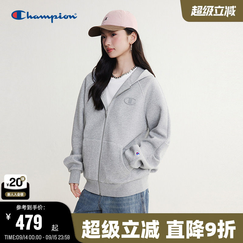 Champion冠军空气层连帽卫衣图片