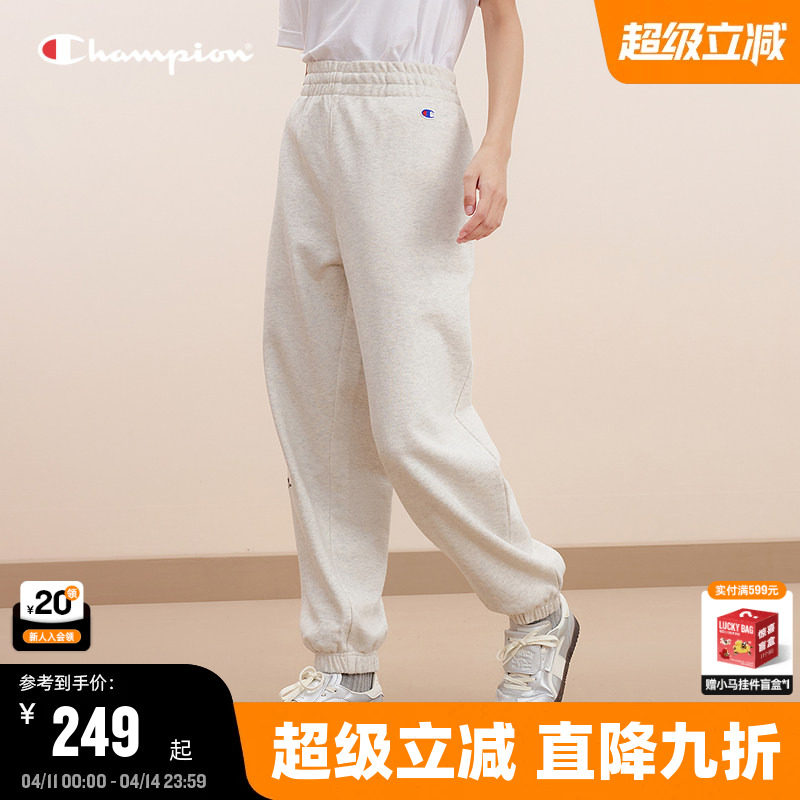 Champion冠军卫裤男25秋季新款直筒长裤休闲裤运动美式长裤简约
