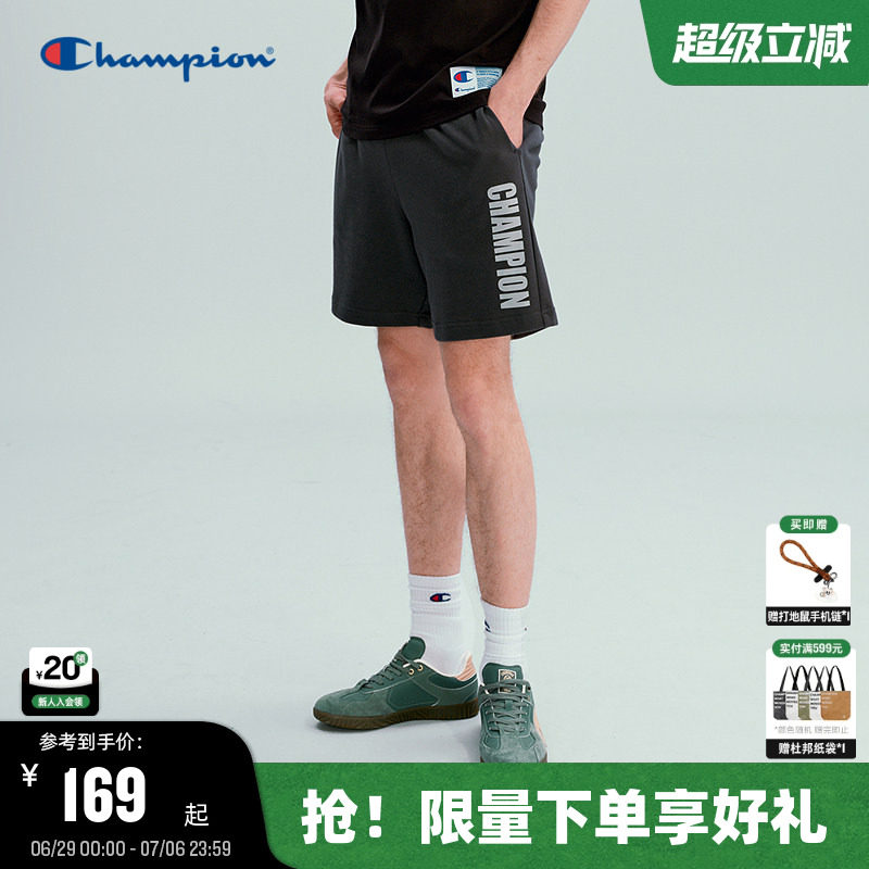 Champion冠军短裤男2026夏季新款简约休闲直筒运动卫裤美式潮牌女