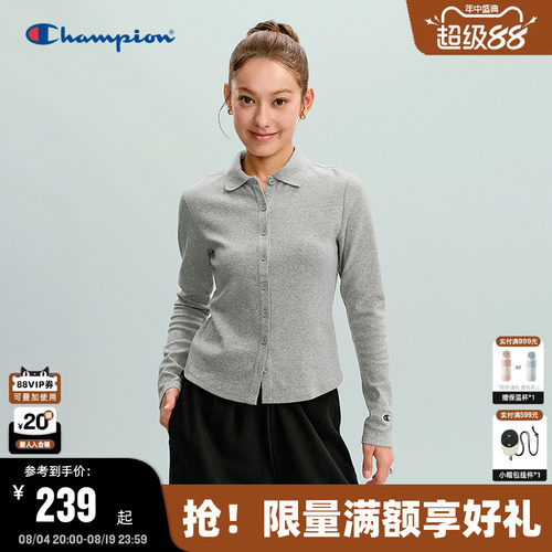 Champion冠军长袖衬衫女款