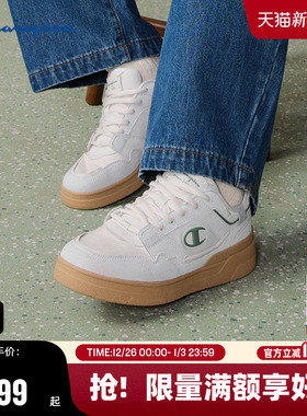 Champion冠军2025秋季新款休闲板鞋男情侣潮流运动时尚红色鞋子女