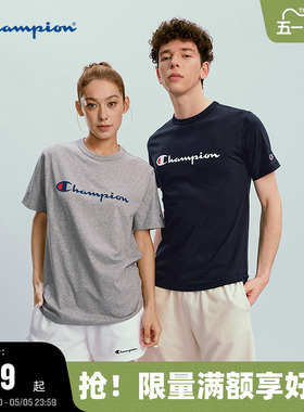 Champion冠军短袖男2026夏季新款经典款T恤印花logo潮休闲宽松女