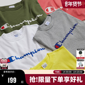 Champion冠军纯棉情侣t恤男25夏季 女 多巴胺短袖 新款 复古休闲夏季