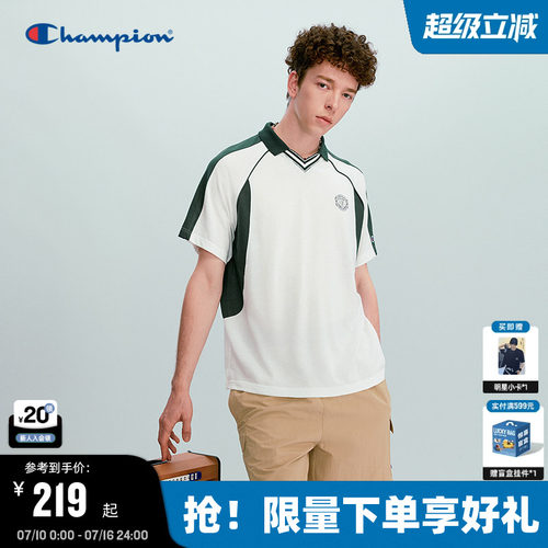 Champion冠军球衣风短袖polo衫