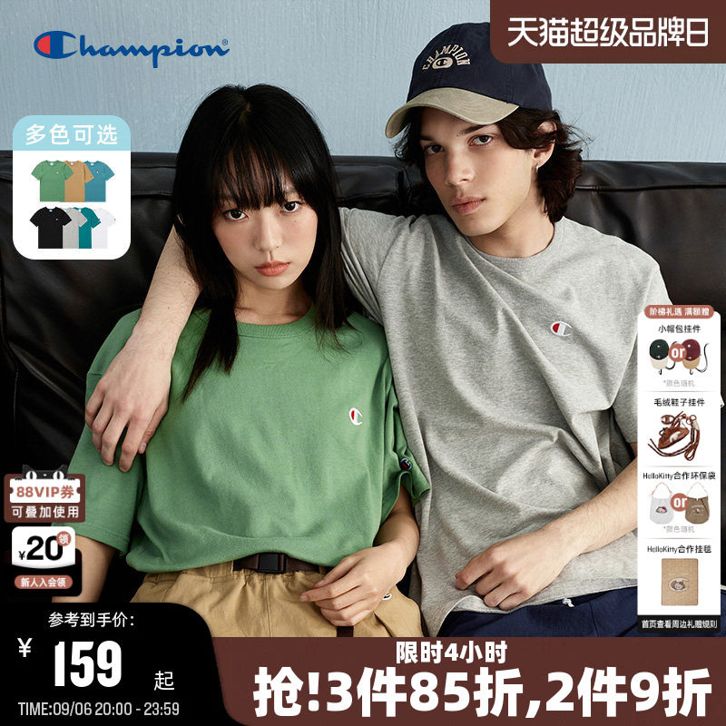 Champion冠军休闲潮牌短袖情侣款图片