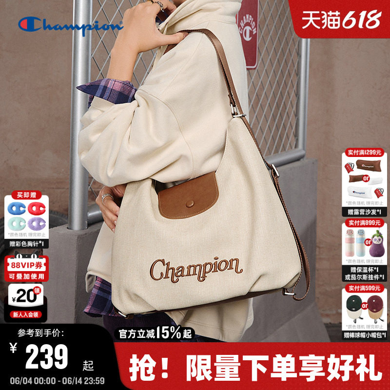 Champion冠军单肩包26夏季新款女通勤腋下流浪包大容量休闲hobo包