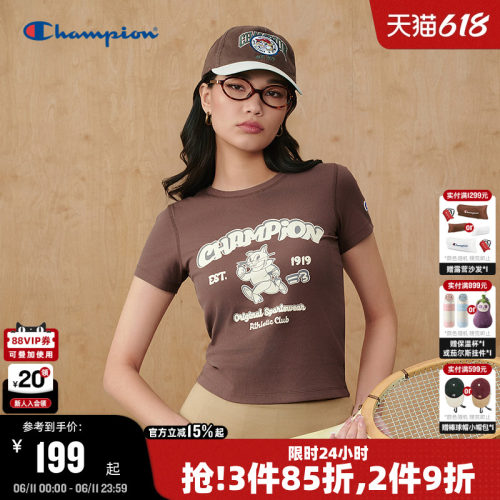 Champion冠军美式复古女款短袖
