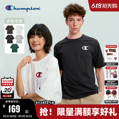 Champion休闲纯棉短袖T恤