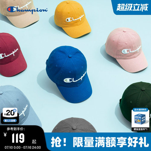 Champion冠军美式刺绣鸭舌帽男女