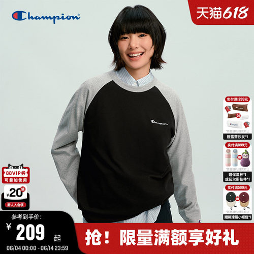 Champion冠军情侣长袖T恤