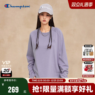 都市格调风基础打底衫 Champion冠军长袖 插肩袖 新款 T恤女2026春季