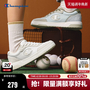 男女小白鞋 Champion冠军板鞋 百搭休闲鞋 情侣红色运动鞋 25秋冬新款