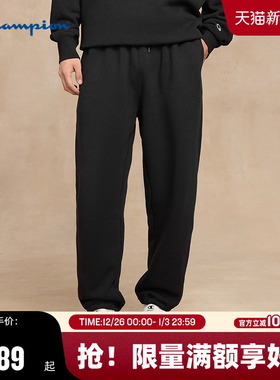 Champion冠军束脚卫裤男25秋冬新款休闲运动风长裤女灰色美式潮牌