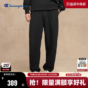 女灰色美式 休闲运动风长裤 潮牌 男25秋冬新款 Champion冠军束脚卫裤