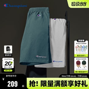 灰色衛褲 Champion冠軍短褲 休閑刺繡純棉運動褲 美式 男2025夏季 新款
