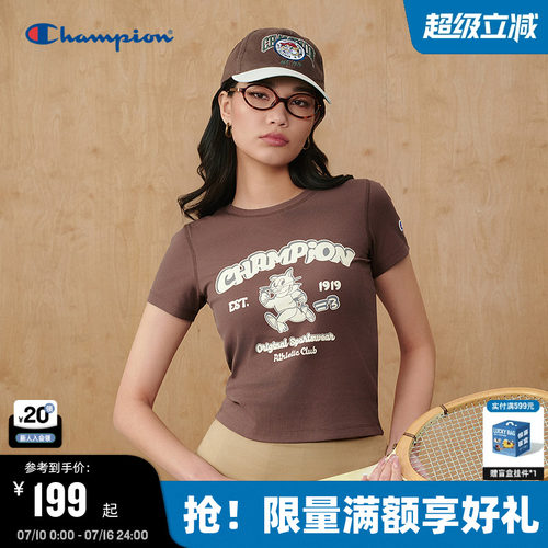Champion冠军美式复古女款短袖