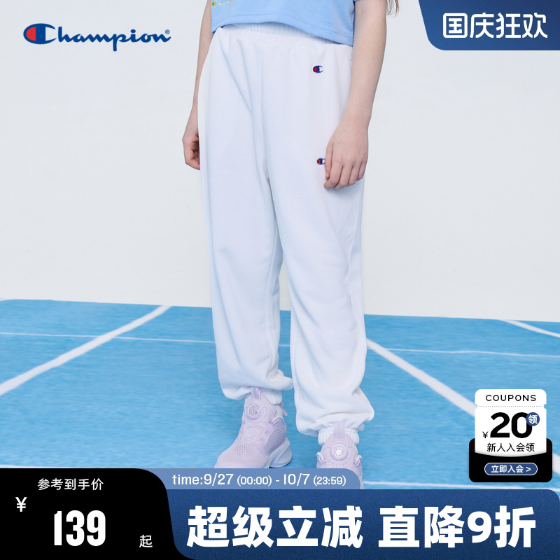 长裤运动舒适Champion冠军松紧腰