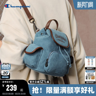 Champion冠军小型双肩包2026春季新款墩墩包女时尚校园背包男书包