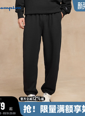 Champion冠军束脚卫裤男26春季新款休闲运动风长裤女灰色美式潮牌