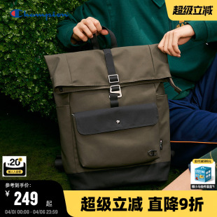男女情侣休闲户外通勤校园书包背包电脑包 Champion冠军双肩包春季