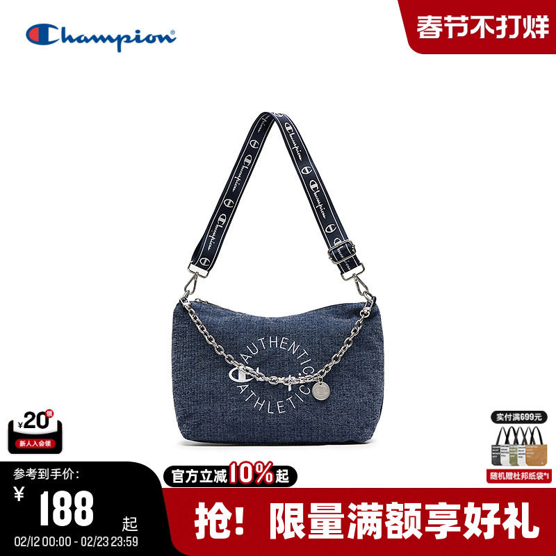 Champion冠军单肩包25秋冬新款幸运饼干包女款时尚潮流链条斜挎包