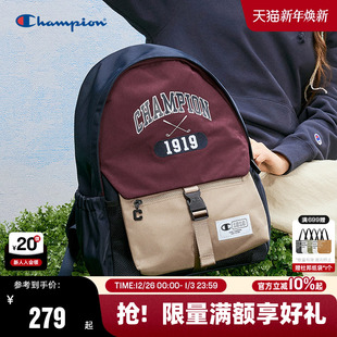 力双肩包男女情侣休闲校园书包 双肩包元 Champion冠军25年秋季 新款