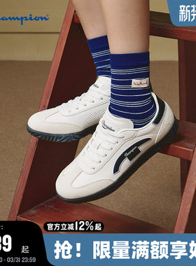 Champion冠军德训鞋2025秋冬新款女红色休闲鞋复古男经典运动板鞋