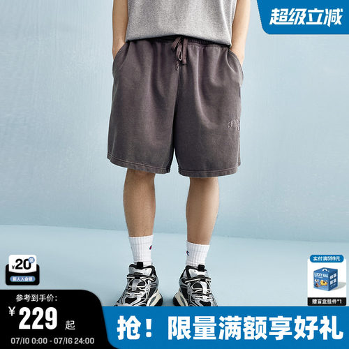 Champion冠军水洗做旧短裤