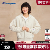 Champion冠军连帽卫衣女25秋季 气少女风纯棉外套拉链开衫 新款 小元