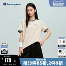 Champion冠军短袖T恤女2026夏季新款圆领撞色美式上衣流光甜酷风