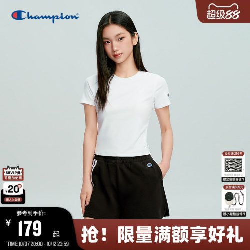 Champion冠军短袖女T恤百搭舒适