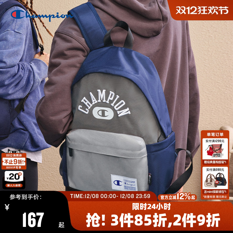 Champion冠军美式复古背包双肩包