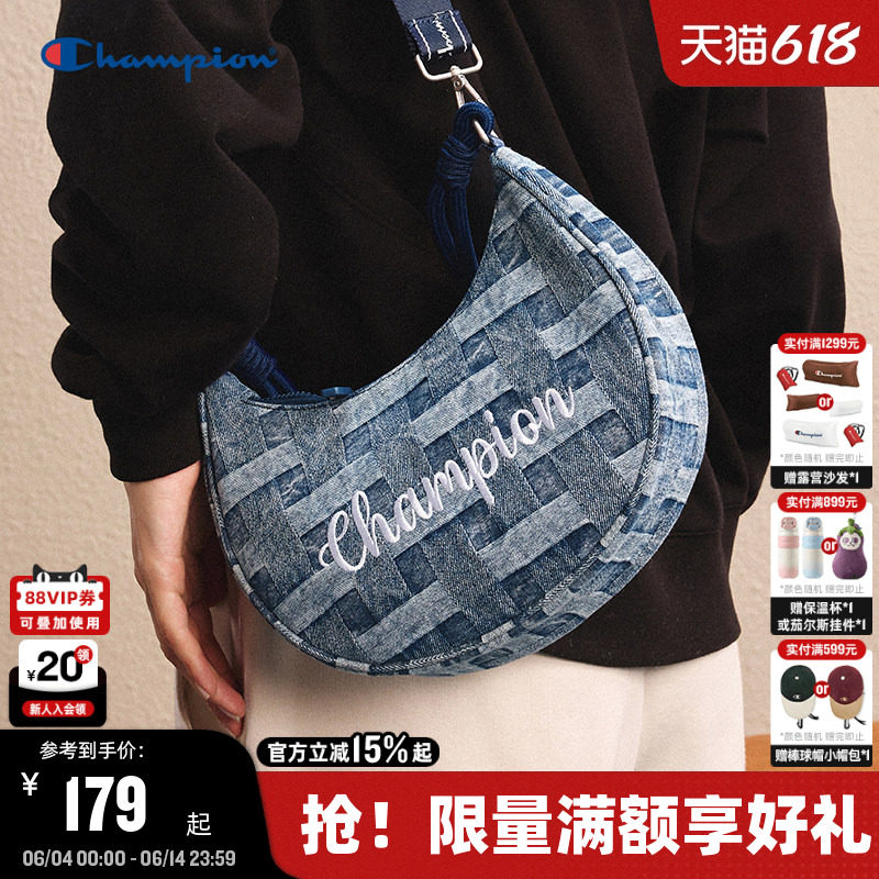 Champion冠军腋下包春季单肩包月牙包女休闲通勤斜挎包男手提包