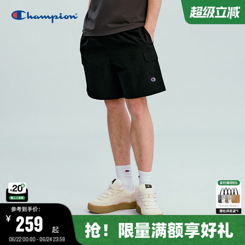 Champion抽绳短裤工装风潮牌