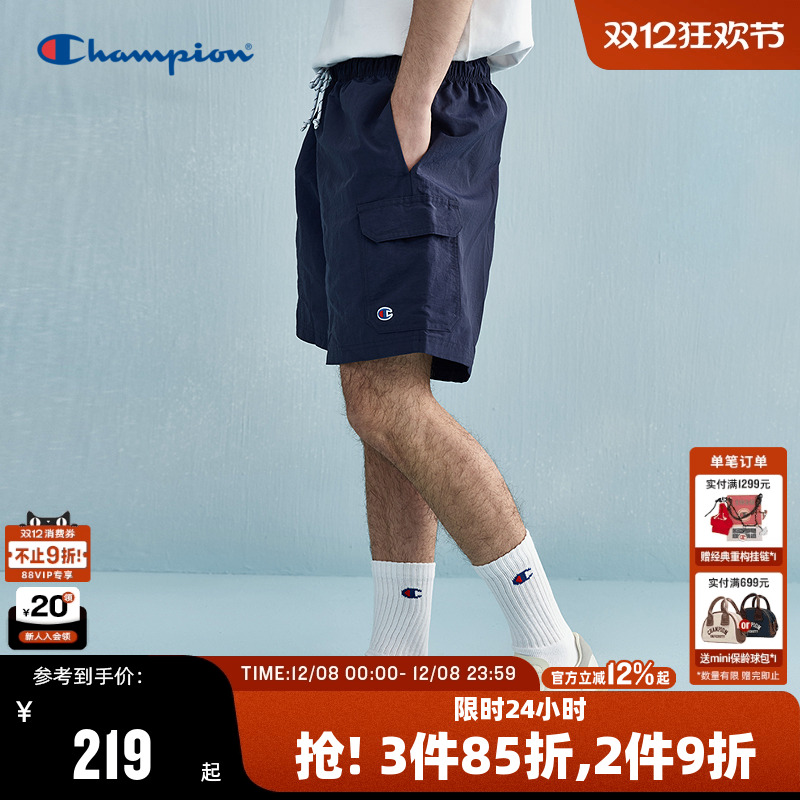 Champion冠军工装休闲短裤男