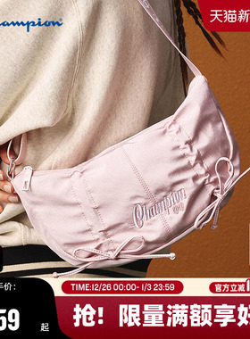 Champion冠军斜挎包女2025秋冬新款潮流休闲通勤背包单肩包月亮包
