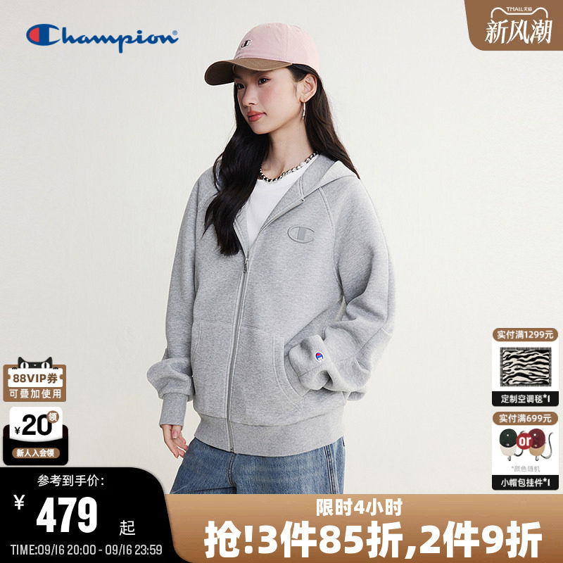 Champion冠军空气层连帽卫衣图片