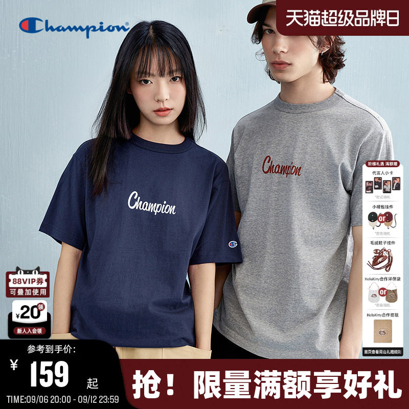 Champion冠军短袖男女同款图片