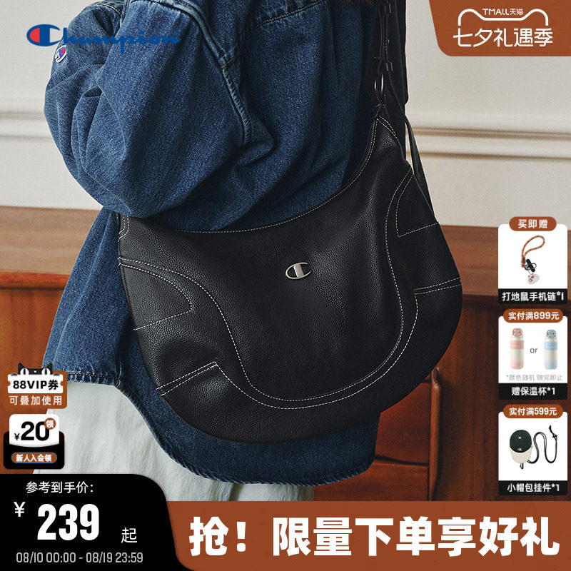Champion冠军单肩包月牙hobo包
