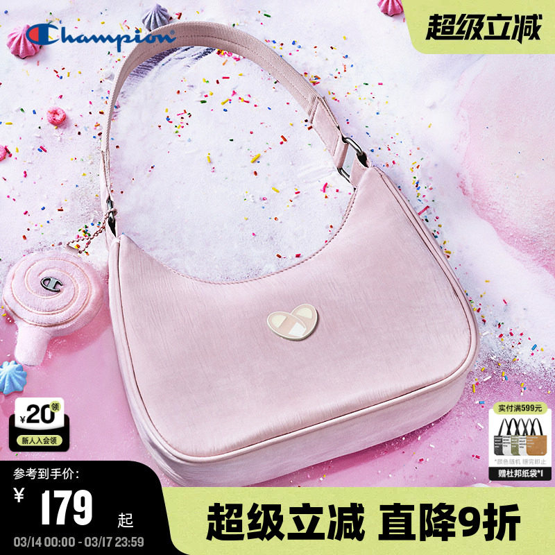 Champion冠军单肩包26春季新款女款糖果腋下包可爱粉色少女手提包